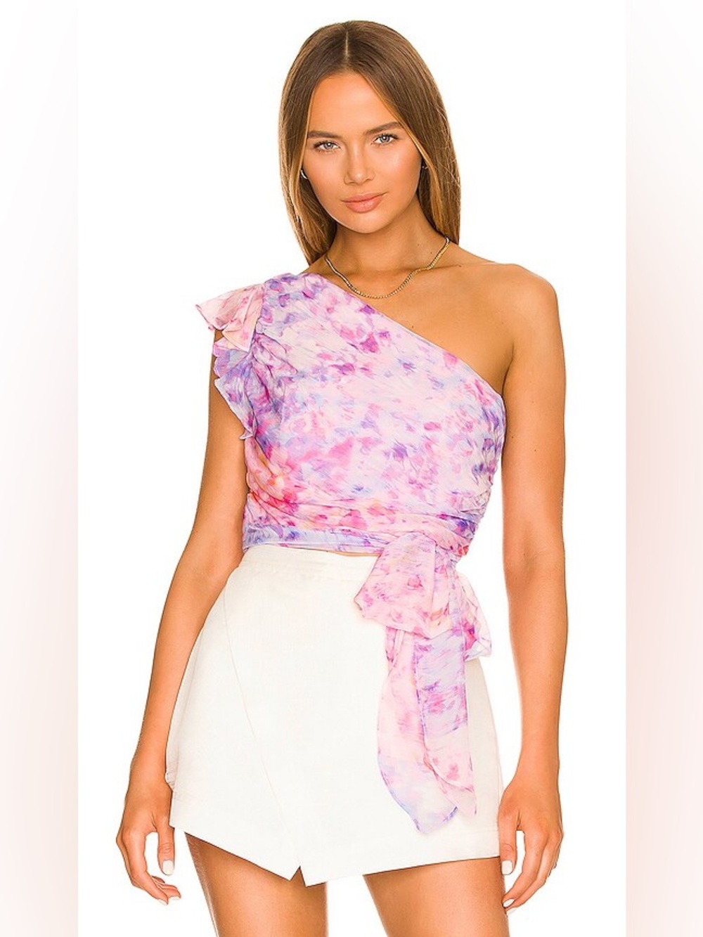 Amanda Uprichard Bea Top in Cotton Candy